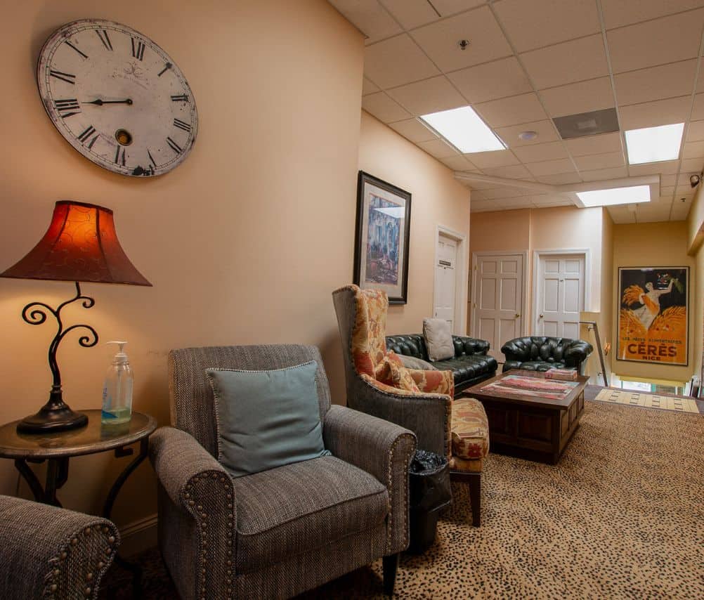 waiting area for clients