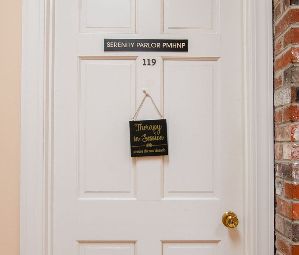 Serenity Parlor room door