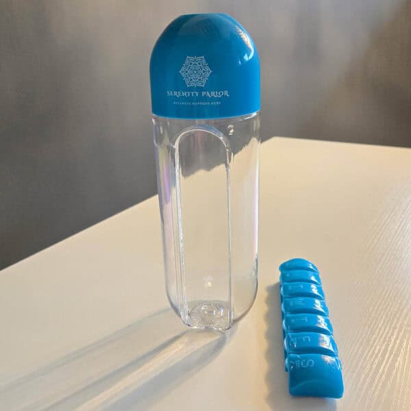 ADHD Built-in Pill Box and Water Bottle