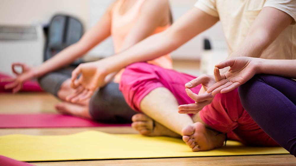 Yoga session
